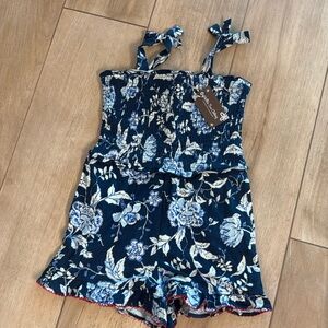 Matilda Jane Camille Blue Floral Romper | NWT